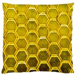 Hexagon Windows Large Flano Cushion Case (Two Sides) Back