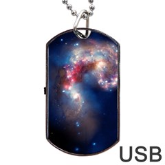 Galaxy Dog Tag Usb Flash (one Side) by ExtraAwesomeSauce