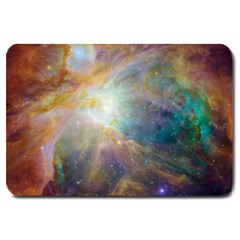 Colorful Galaxy Large Doormat  by ExtraAwesomeSauce