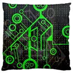 Tech Large Flano Cushion Case (One Side) Front