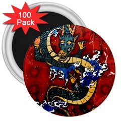 Dragon 3  Magnets (100 Pack) by ExtraAwesomeSauce