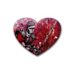 Knight Rubber Coaster (heart)  by ExtraAwesomeSauce
