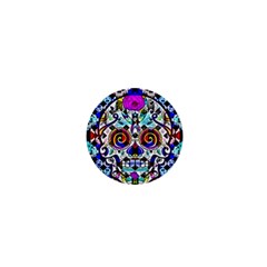 Sugar Skull Pattern 2 1  Mini Magnets by ExtraAwesomeSauce