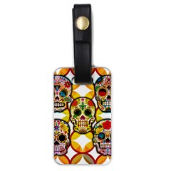 Sugar Skulls Luggage Tag (one Side) by ExtraAwesomeSauce