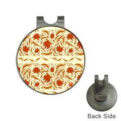 Ornamental Flowers Hat Clips With Golf Markers by Eskimos