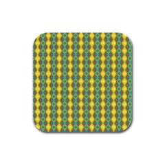 Native American Pattern Rubber Square Coaster (4 Pack)  by ExtraAwesomeSauce
