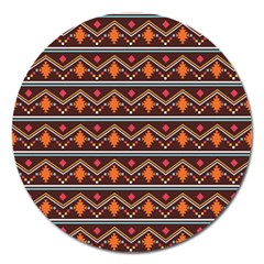 Native American Pattern Magnet 5  (round) by ExtraAwesomeSauce
