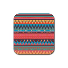 Native American Pattern Rubber Coaster (square)  by ExtraAwesomeSauce