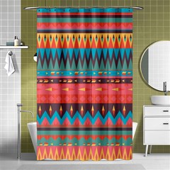 Native American Pattern Shower Curtain 48  X 72  (small)  by ExtraAwesomeSauce