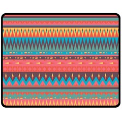 Native American Pattern Double Sided Fleece Blanket (medium)  by ExtraAwesomeSauce