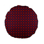 Tartan Pattern Standard 15  Premium Round Cushions Front