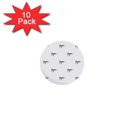 Tribal Style Symbol Drawing Print Pattern 1  Mini Buttons (10 Pack)  by dflcprintsclothing