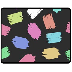 Many Colors Pattern Seamless Double Sided Fleece Blanket (medium)  by Dutashop