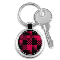 Cube Square Block Shape Key Chain (round) by Dutashop
