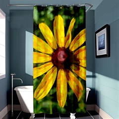 Sunflower Painting Shower Curtain 36  X 72  (stall)  by ExtraAwesomeSauce
