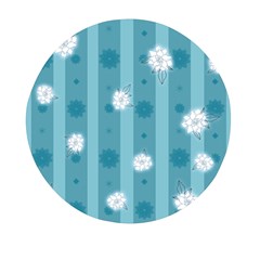 Gardenia Flowers White Blue Mini Round Pill Box (pack Of 3) by Dutashop