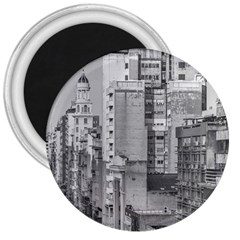 Aerial View Montevideo Uruguay 3  Magnets by dflcprintsclothing