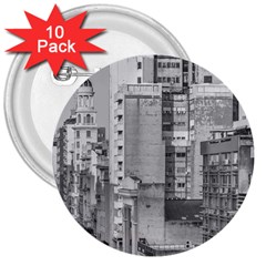 Aerial View Montevideo Uruguay 3  Buttons (10 Pack)  by dflcprintsclothing
