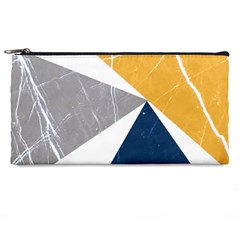Abstrait Triangles Jaune/bleu/gris Pencil Case by kcreatif