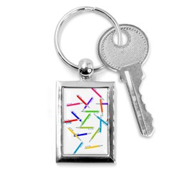 Pen Pencil Color Write Tool Key Chain (rectangle) by Dutashop