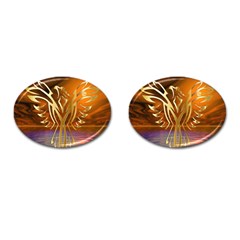 Pheonix Rising Cufflinks (oval) by icarusismartdesigns