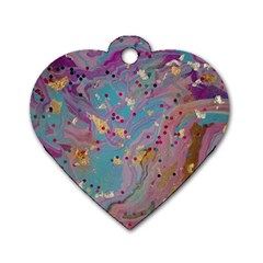 My Pour Cup Painting 7 2 Cbdoilprincess    3e784cd8-e6d8-4a8a-b63e-e3fb6a978394 Dog Tag Heart (one Side) by CBDOilPrincess1