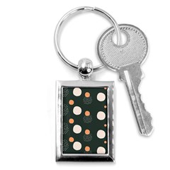 Black Peach White  Key Chain (rectangle) by Sobalvarro