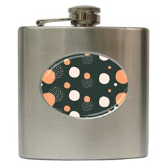 Black Peach White  Hip Flask (6 Oz) by Sobalvarro