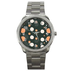 Black Peach White  Sport Metal Watch by Sobalvarro