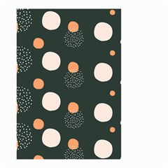 Black Peach White  Small Garden Flag (two Sides) by Sobalvarro