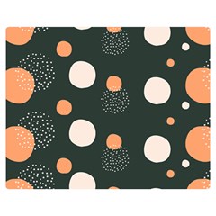 Black Peach White  Double Sided Flano Blanket (medium)  by Sobalvarro