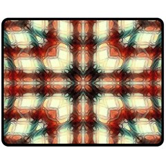 Royal Plaid  Fleece Blanket (medium)  by LW41021