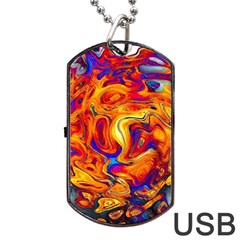 Sun & Water Dog Tag Usb Flash (two Sides) by LW41021