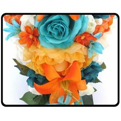 Spring Flowers Fleece Blanket (medium)  by LW41021
