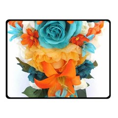 Spring Flowers Double Sided Fleece Blanket (small)  by LW41021