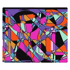 Abstract  Double Sided Flano Blanket (small)  by LW41021