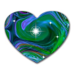 Night Sky Heart Mousepads by LW41021