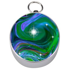 Night Sky Silver Compasses by LW41021