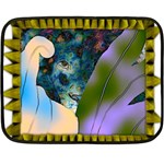 Jungle Lion Double Sided Fleece Blanket (Mini)  35 x27  Blanket Front