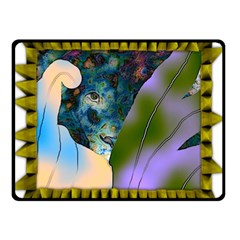 Jungle Lion Double Sided Fleece Blanket (small)  by LW41021