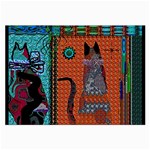 Cats Large Glasses Cloth (2 Sides) Back