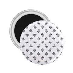Black And White Sketchy Birds Motif Pattern 2 25  Magnets by dflcprintsclothing