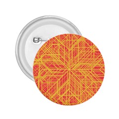 Orange/yellow Line Pattern 2 25  Buttons by LyleHatchDesign