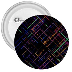 Criss-cross Pattern (multi-colored) 3  Buttons by LyleHatchDesign