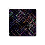 Criss-cross Pattern (multi-colored) Square Magnet Front