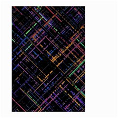 Criss-cross Pattern (multi-colored) Small Garden Flag (two Sides) by LyleHatchDesign
