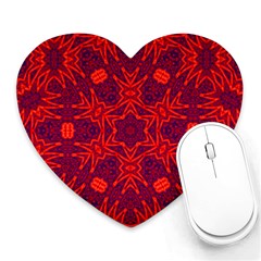 Red Rose Heart Mousepads by LW323