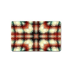 Royal Plaid Magnet (name Card) by LW323