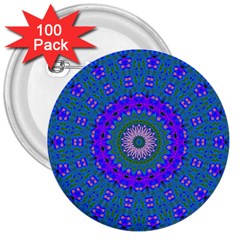 Bluebelle 3  Buttons (100 Pack)  by LW323