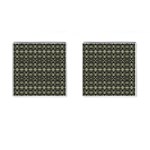 Geometric Textured Ethnic Pattern 1 Cufflinks (Square) Front(Pair)